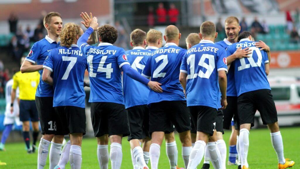 Estonia gặp nhiều khó khăn ở trận đấu này