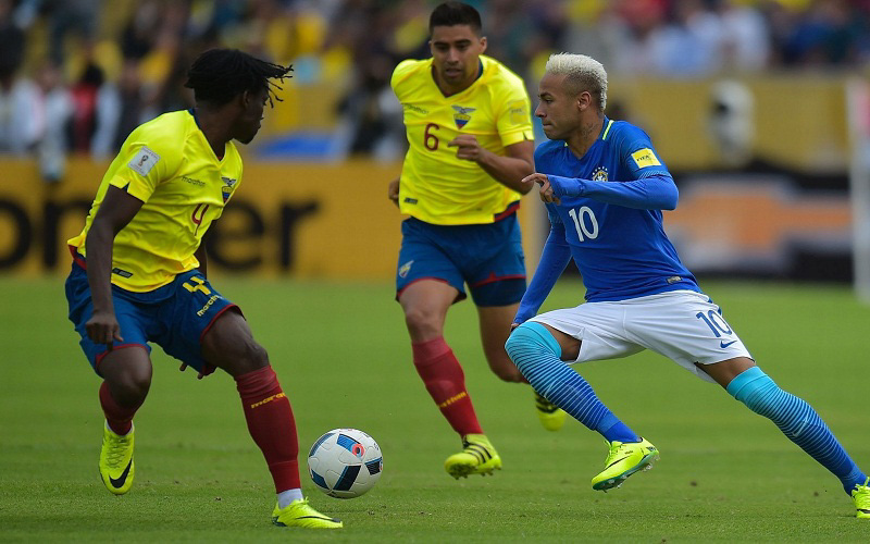 Ecuador chưa bao giờ là đối thủ của Brazil